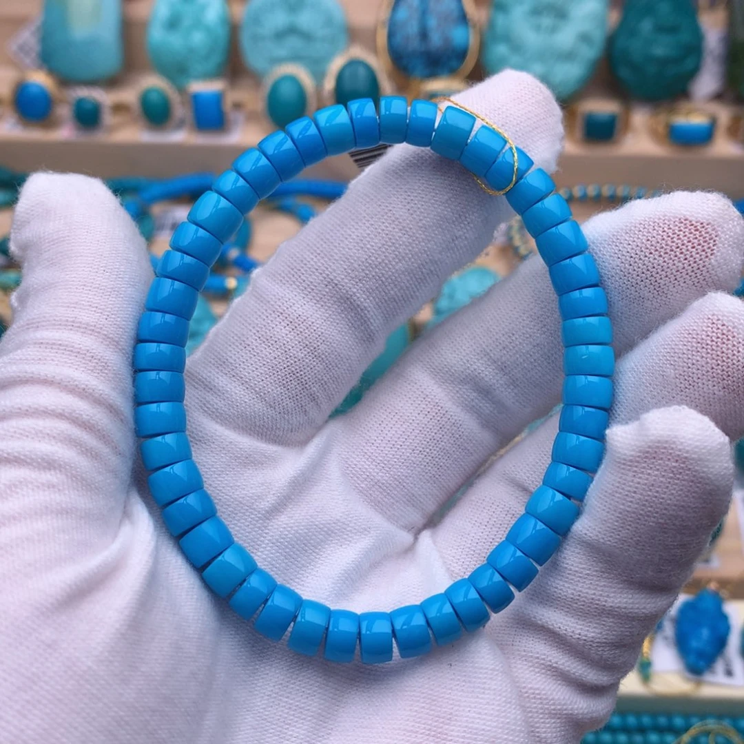 绿松石未镶嵌珠宝奇石6.3mm