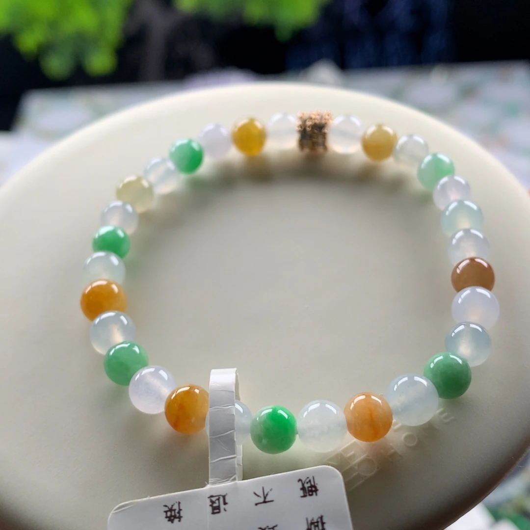 翡翠未镶嵌手链卡6
