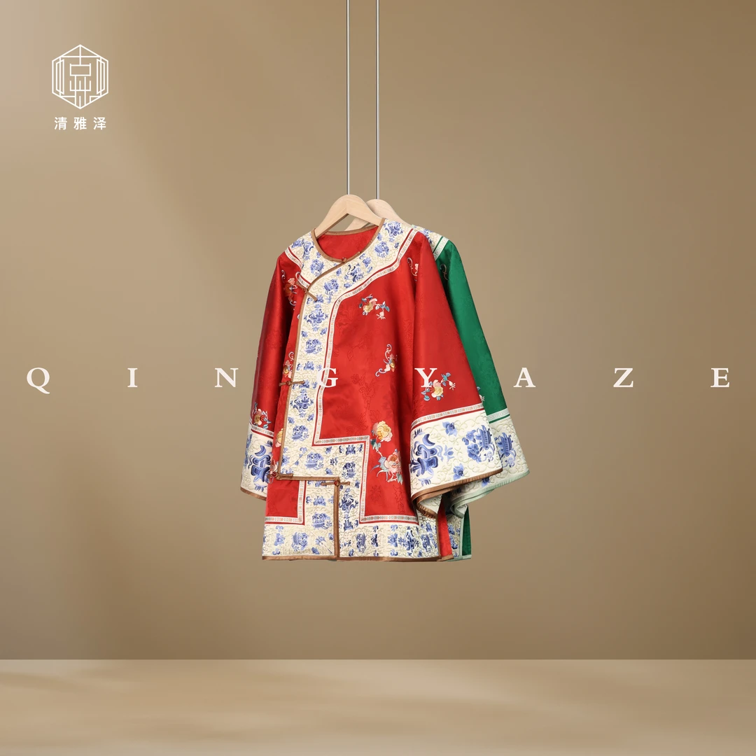 人生如意！重磅真丝香云纱重工刺绣新中式上衣！GZ5308