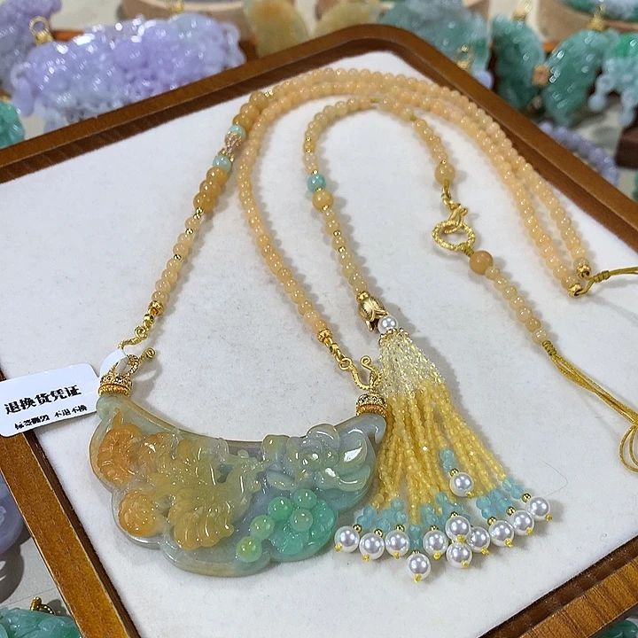 颈饰未镶嵌翡翠翡翠吊坠