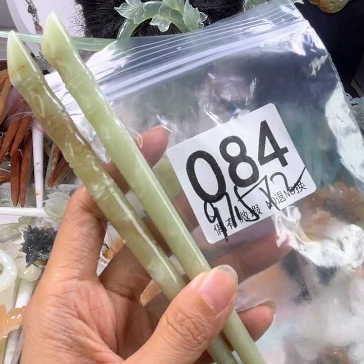 未镶嵌岫玉发饰小****u
