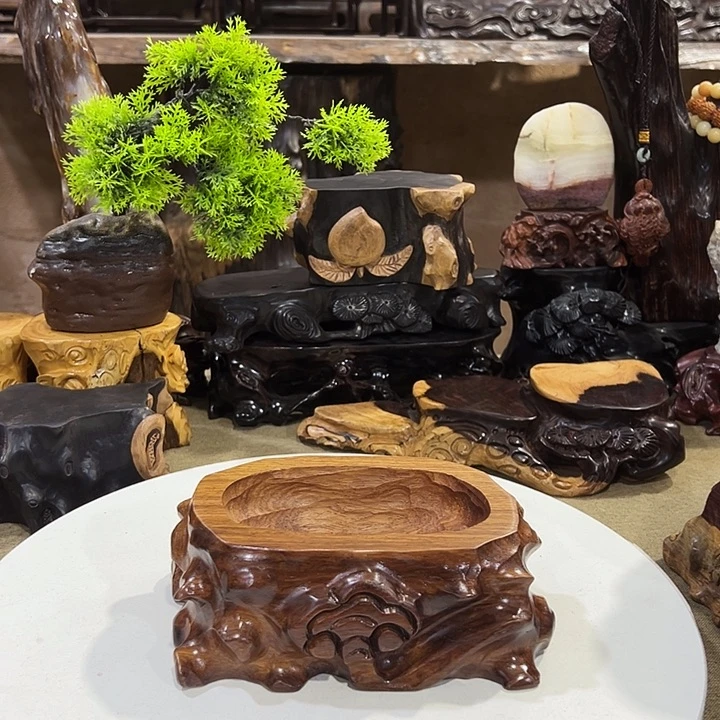 吾***明木花梨木免挖槽底座