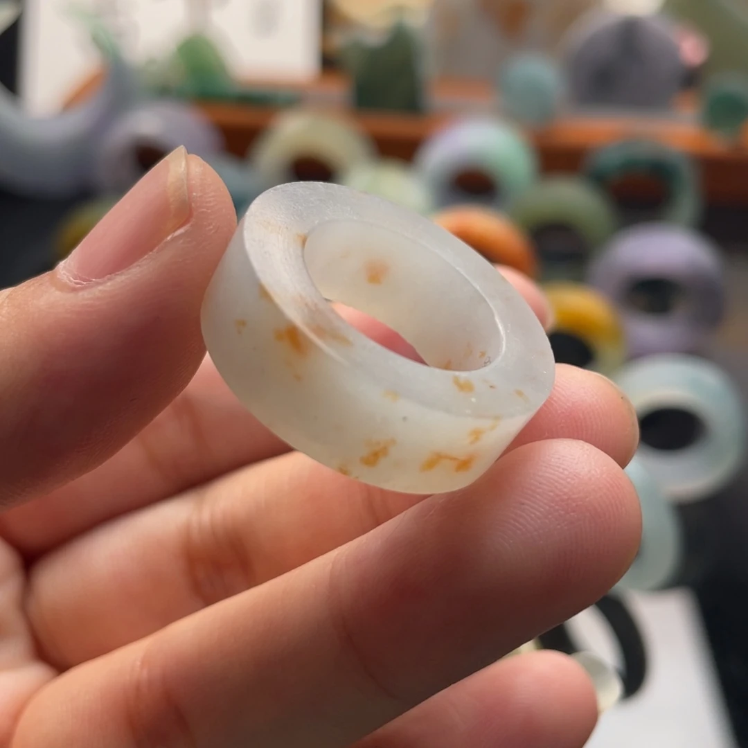 定制翡翠未镶嵌  洒金