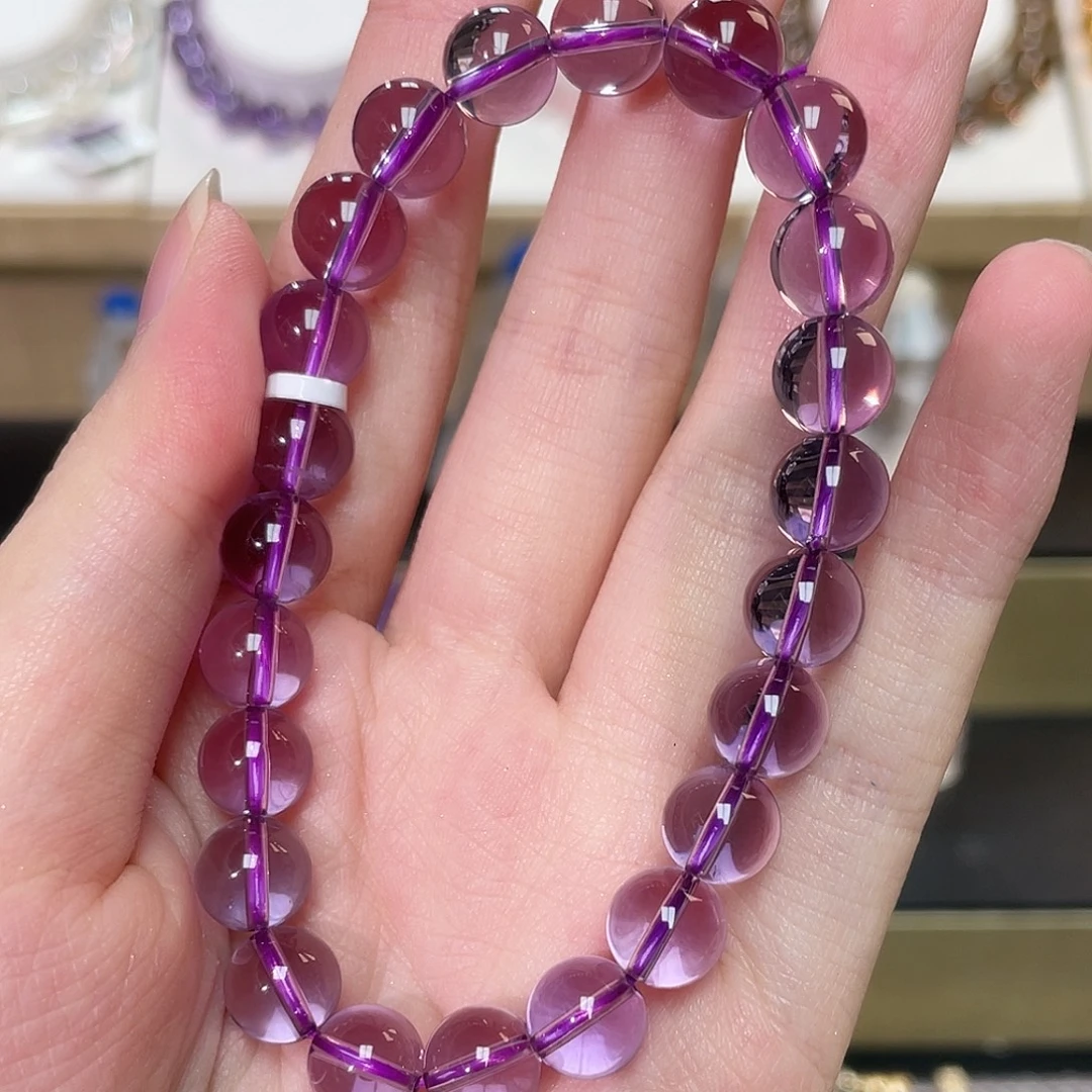 未镶嵌手串水晶巴西紫水晶手串zs1592 172号