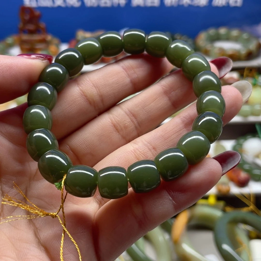 未镶嵌手串透闪石质玉