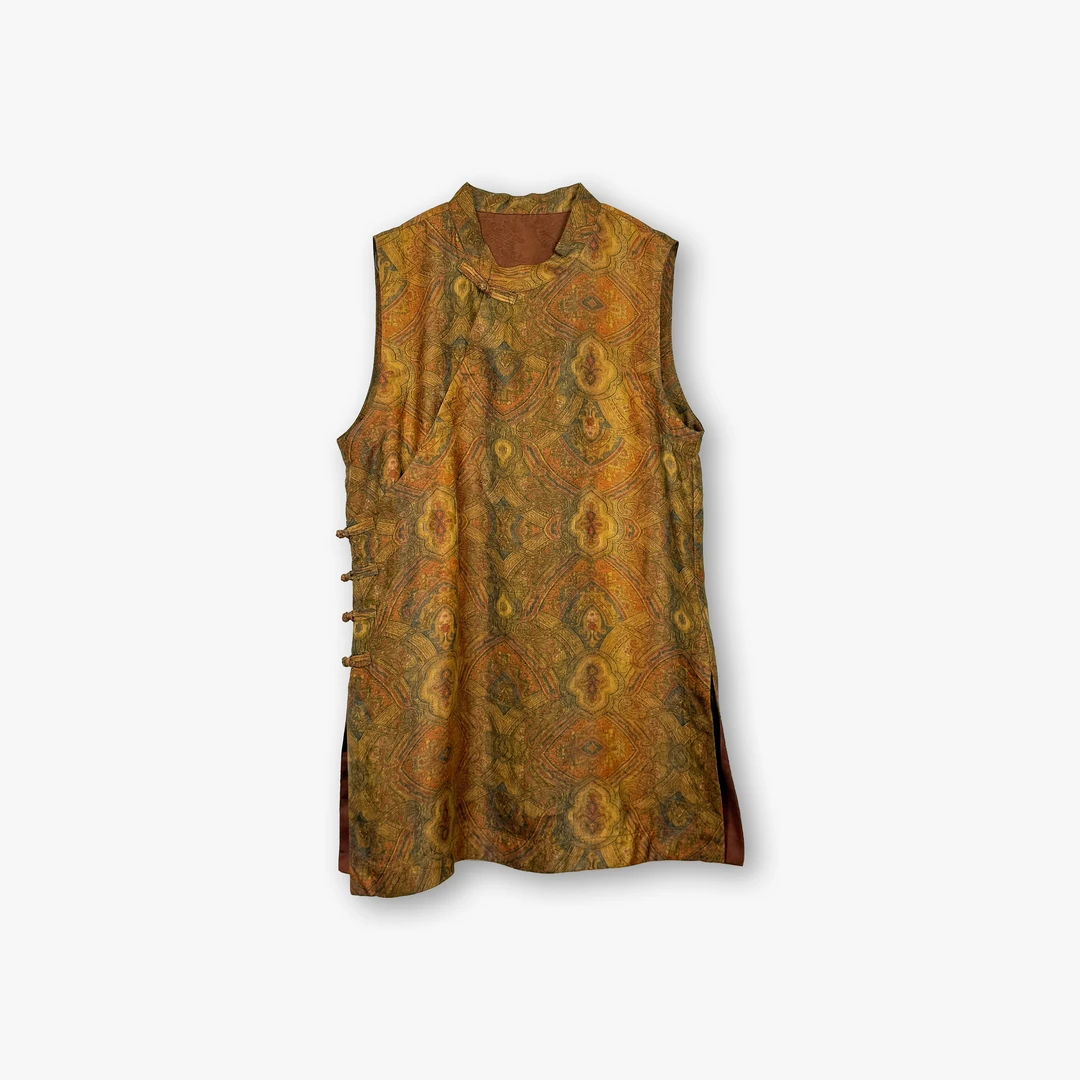 【赵趙专属】067-088奥黛裙系列上衣国风桑蚕丝香云纱提花花萝