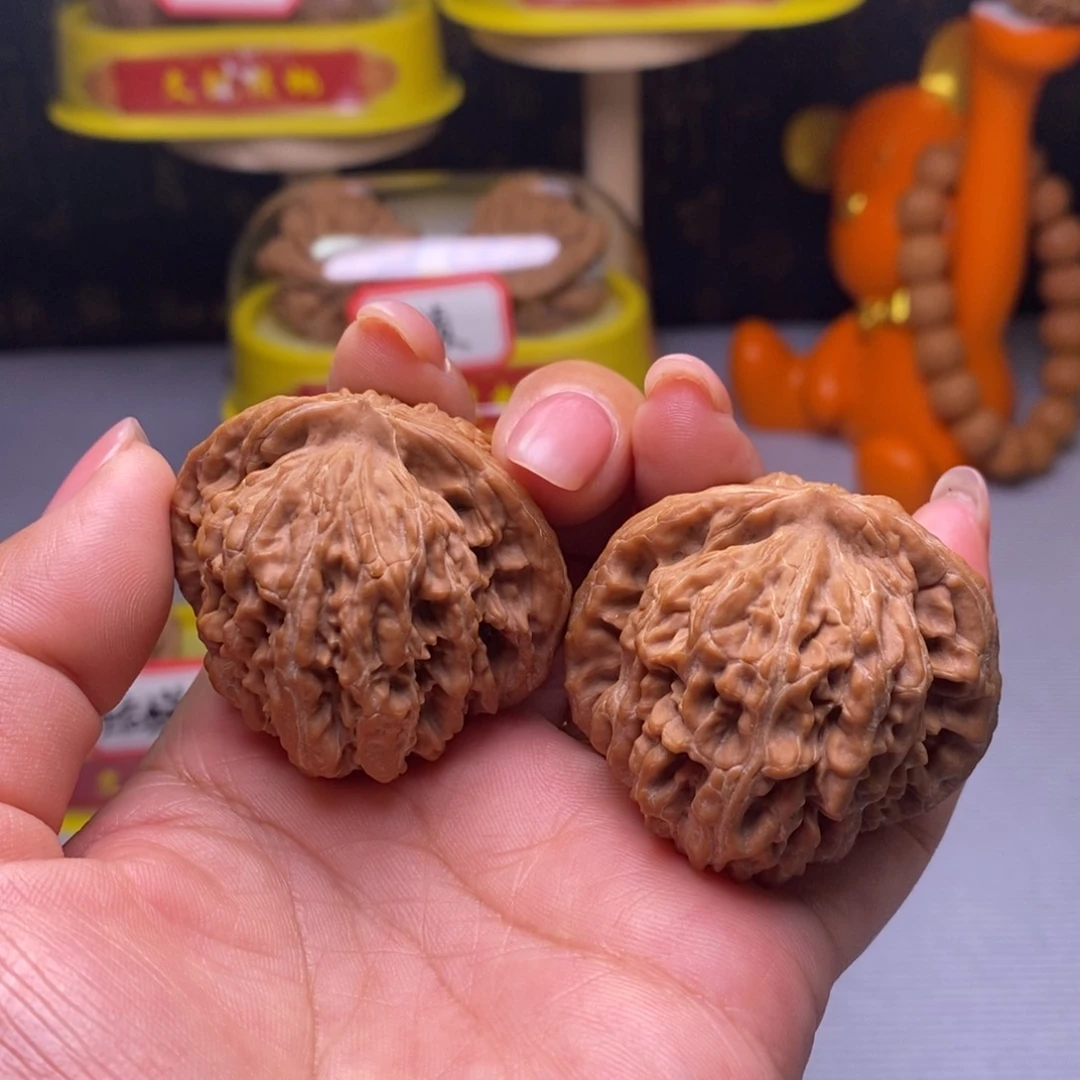 把件文玩核桃08四座楼43尺全品