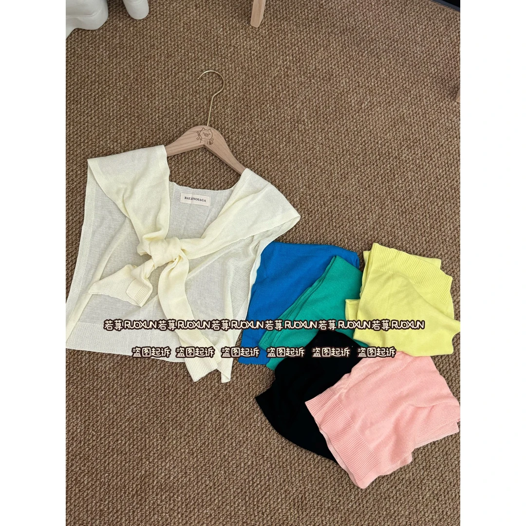 RUOXUN/ 春夏秋韩系纯色薄款小披肩百搭柔软坎肩