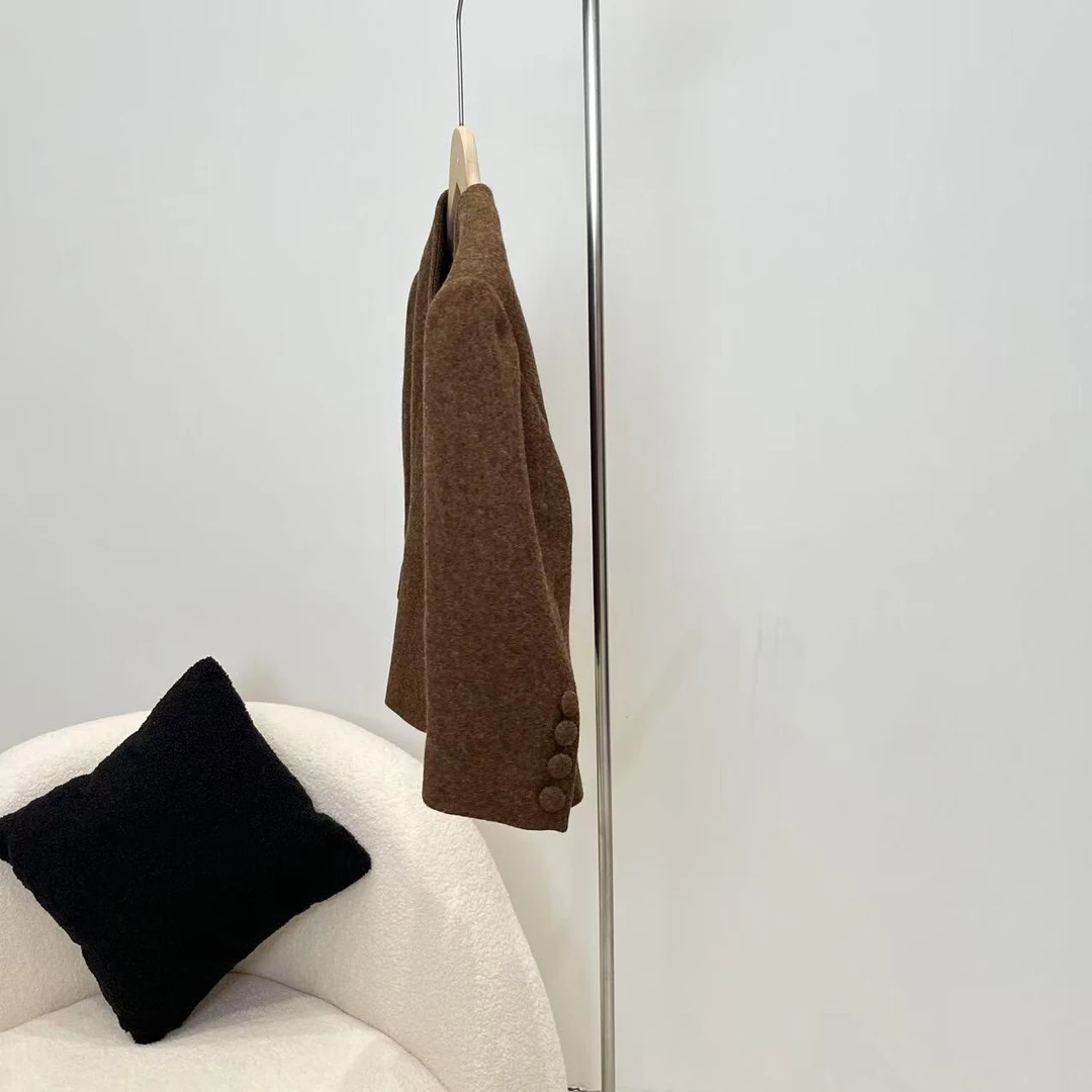 秋冬男童女童呢料外套咖色 5525楚系