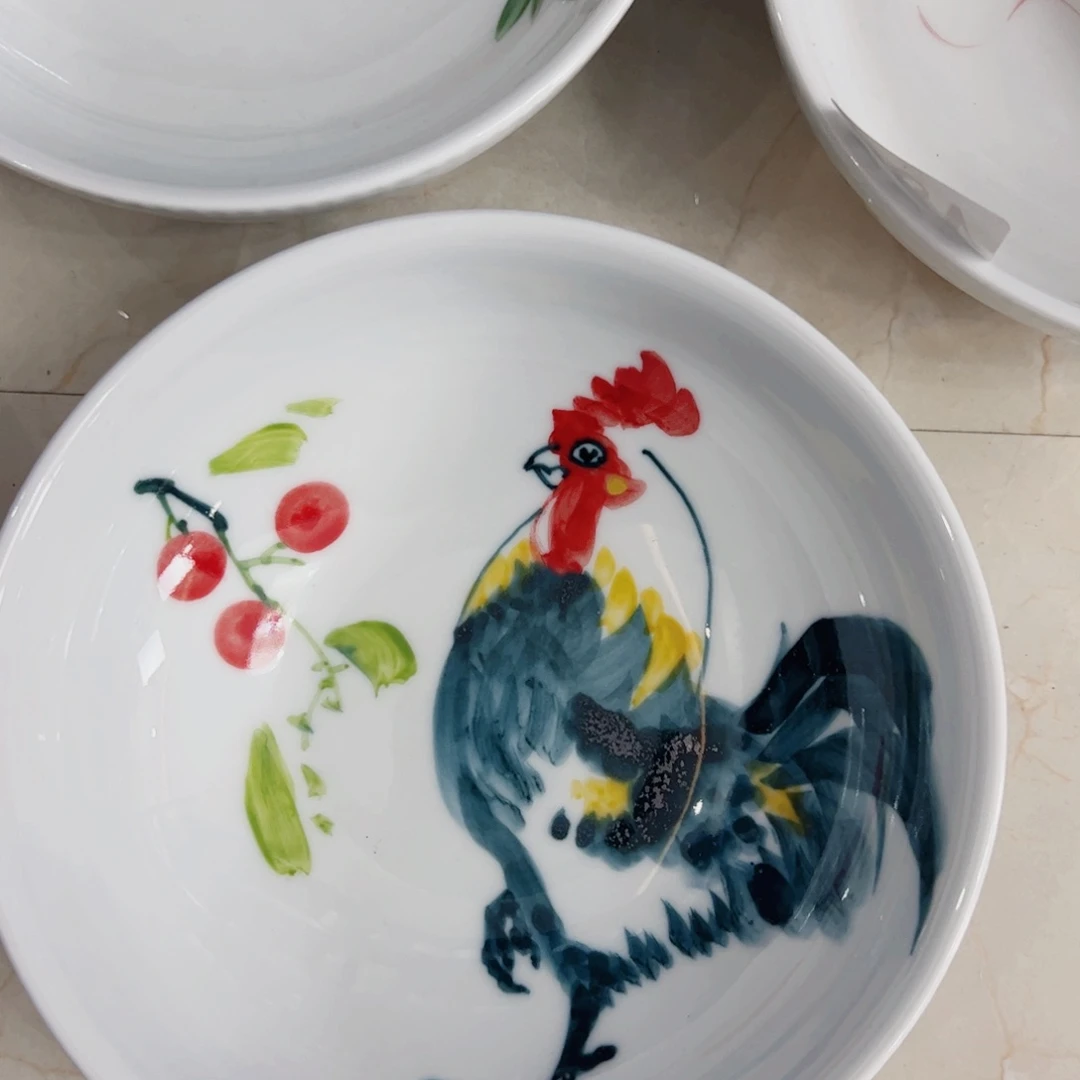 瓷片景德镇陶瓷手工手绘制作