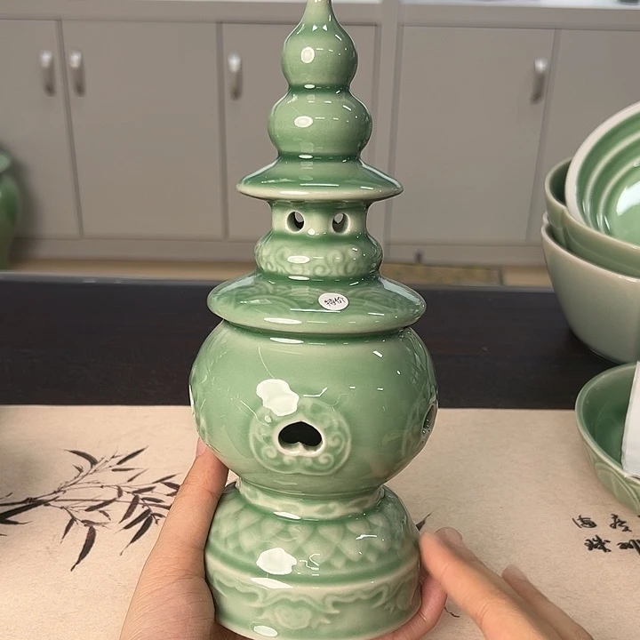 龙泉云间青瓷小米茶器