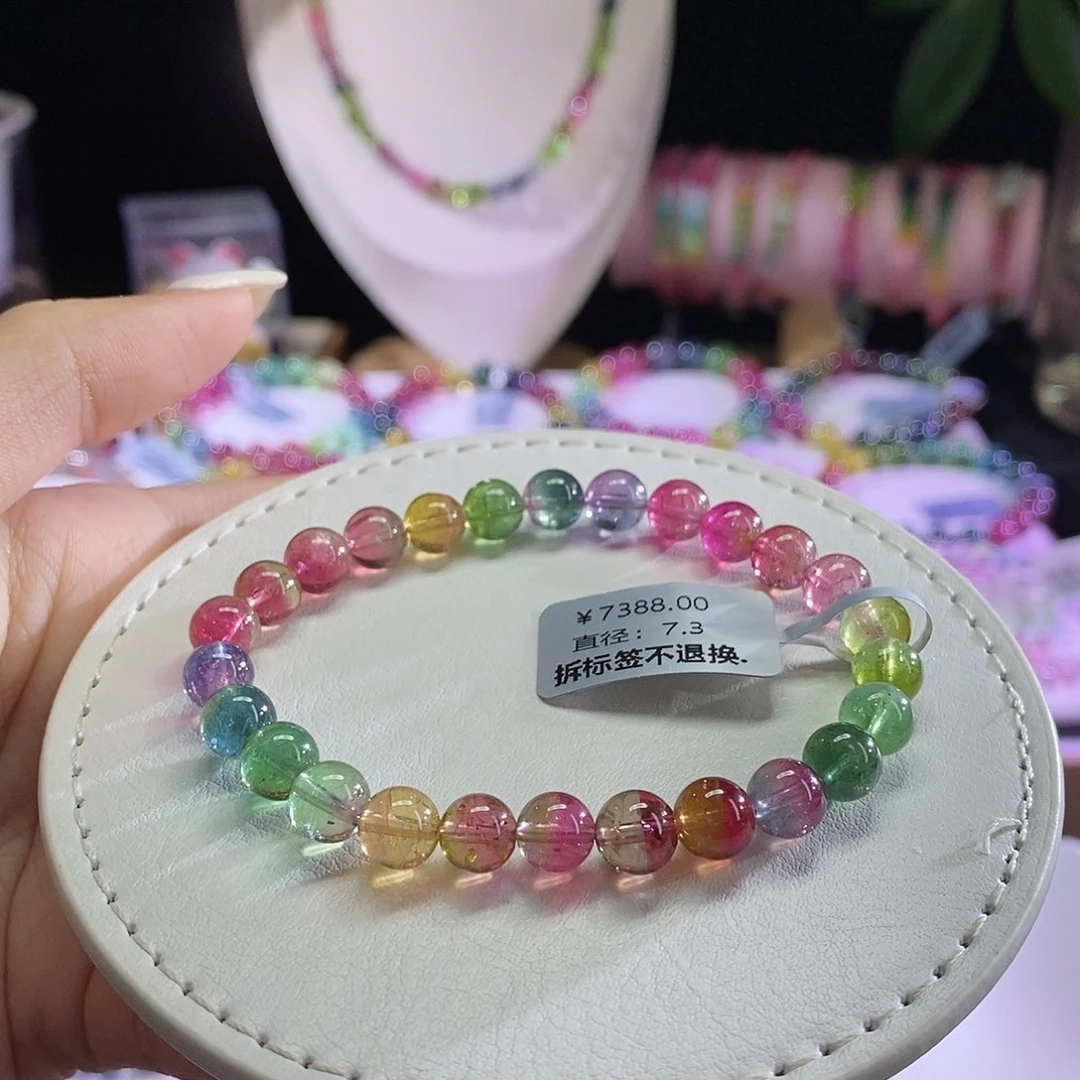 未镶嵌手链碧玺西瓜