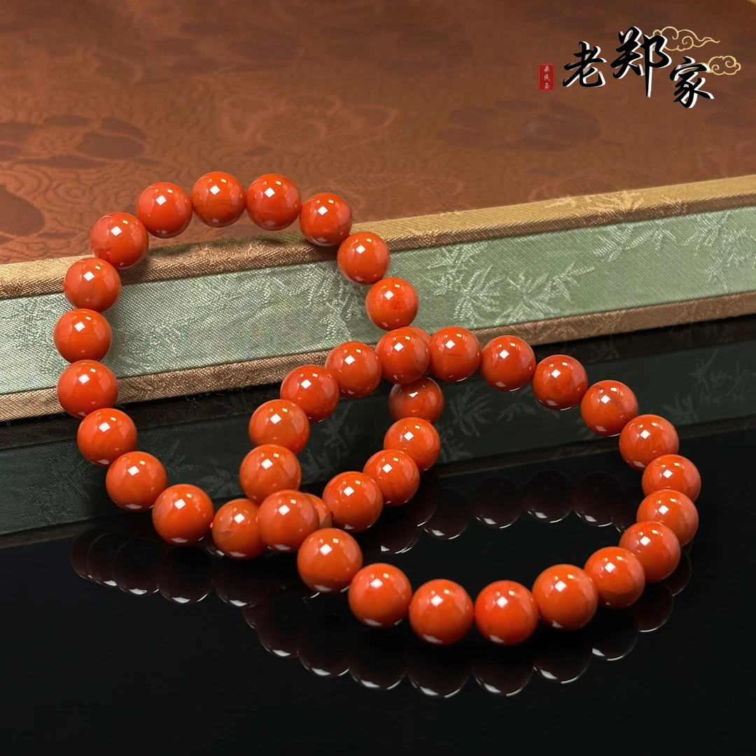 【老郑家】天然南红玛瑙手串 约9mm+（多样性发一件）1010