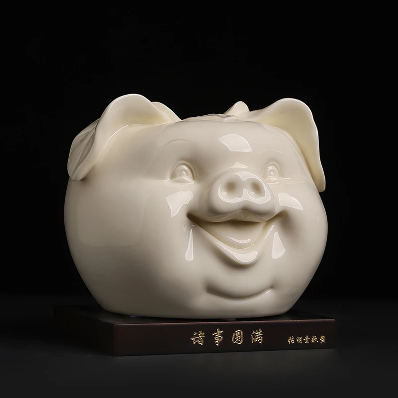 东方泥土陶瓷诸事圆满摆件家居客厅茶室装饰工艺品