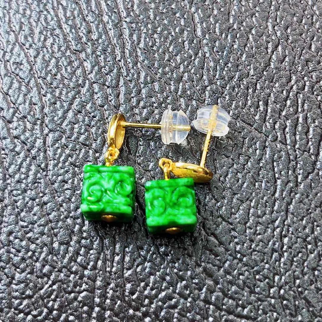 颈饰银S925镶嵌翡翠