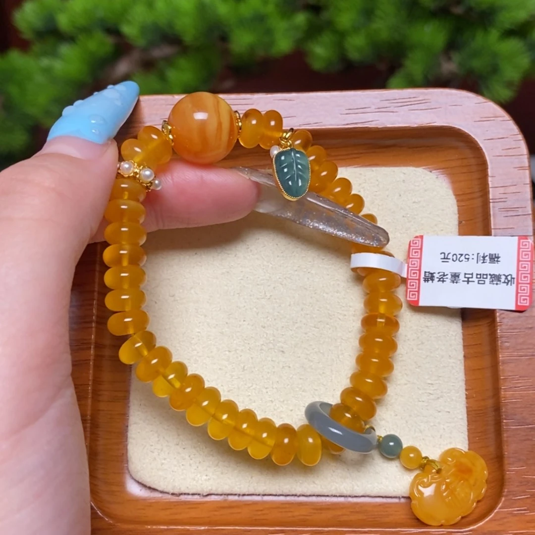 【闪购商品】未镶嵌蜜蜡手链手串