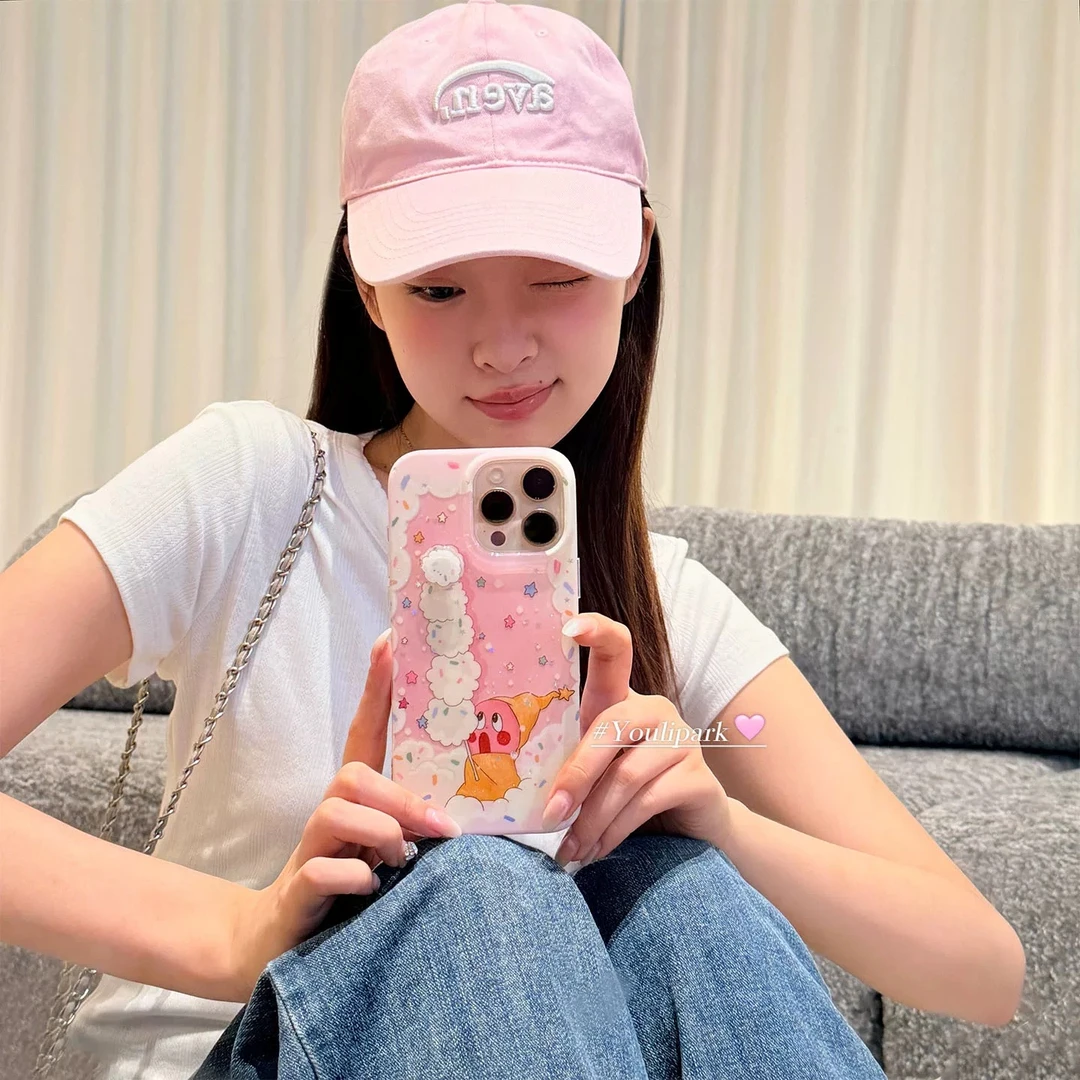 星星人立体旋转棉花糖适用苹果16Promax手机壳vivo华为oppo小米15