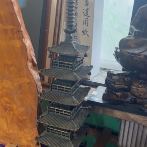 蜜安罐瓷香炉锡茶则