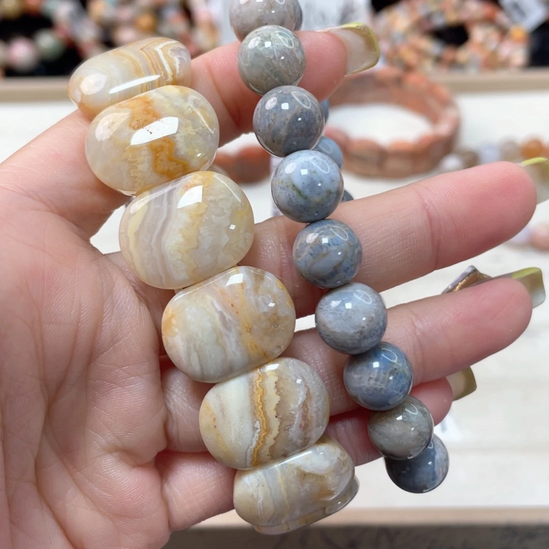 硅化珊瑚（珊瑚玉）手链未镶嵌南**悠581