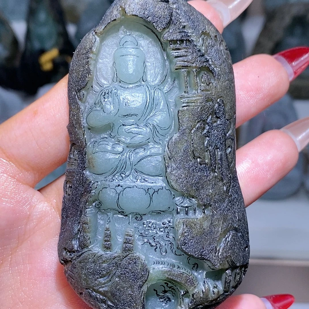 玫***灵定制翡翠未镶嵌翡翠