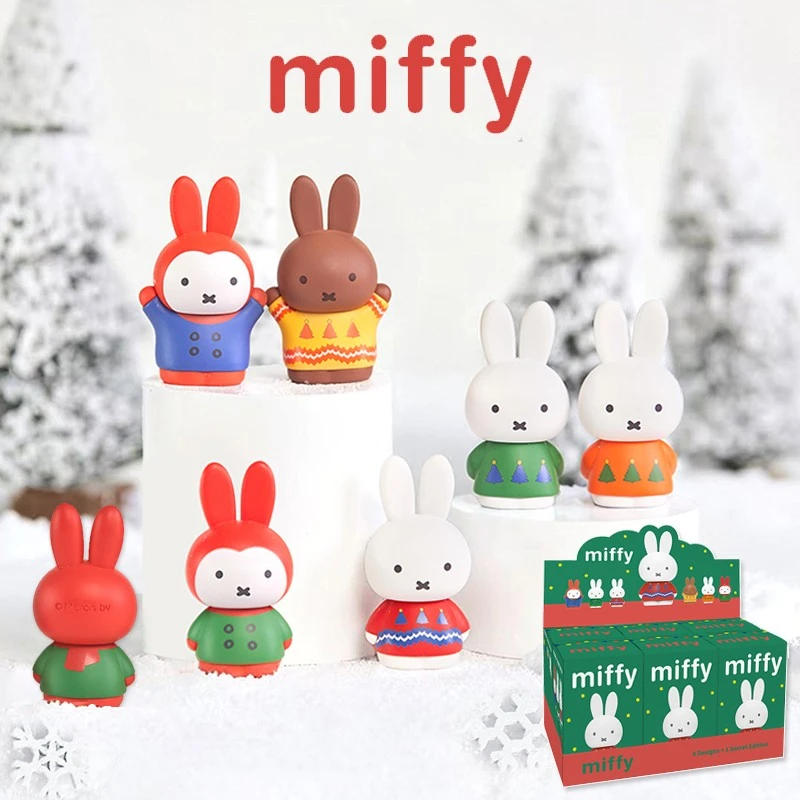 Miffy米菲冬日系列盲盒正版周边公仔玩偶可爱摆件圣诞礼物