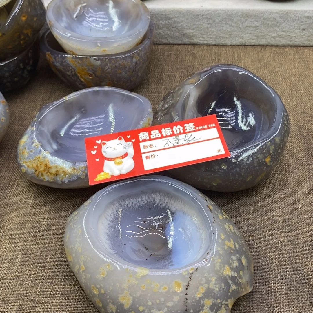 不***.玉原石手工制品石碗