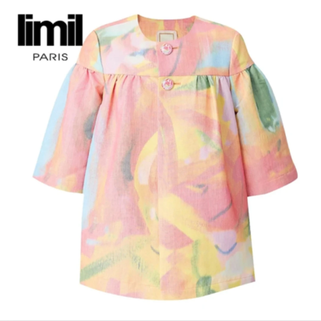 limil/丽米儿神秘花园系列双扣中袖小斗篷外套9400085