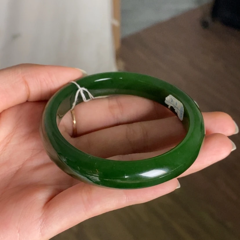 【闪购商品】未镶嵌手镯和田玉（碧玉）