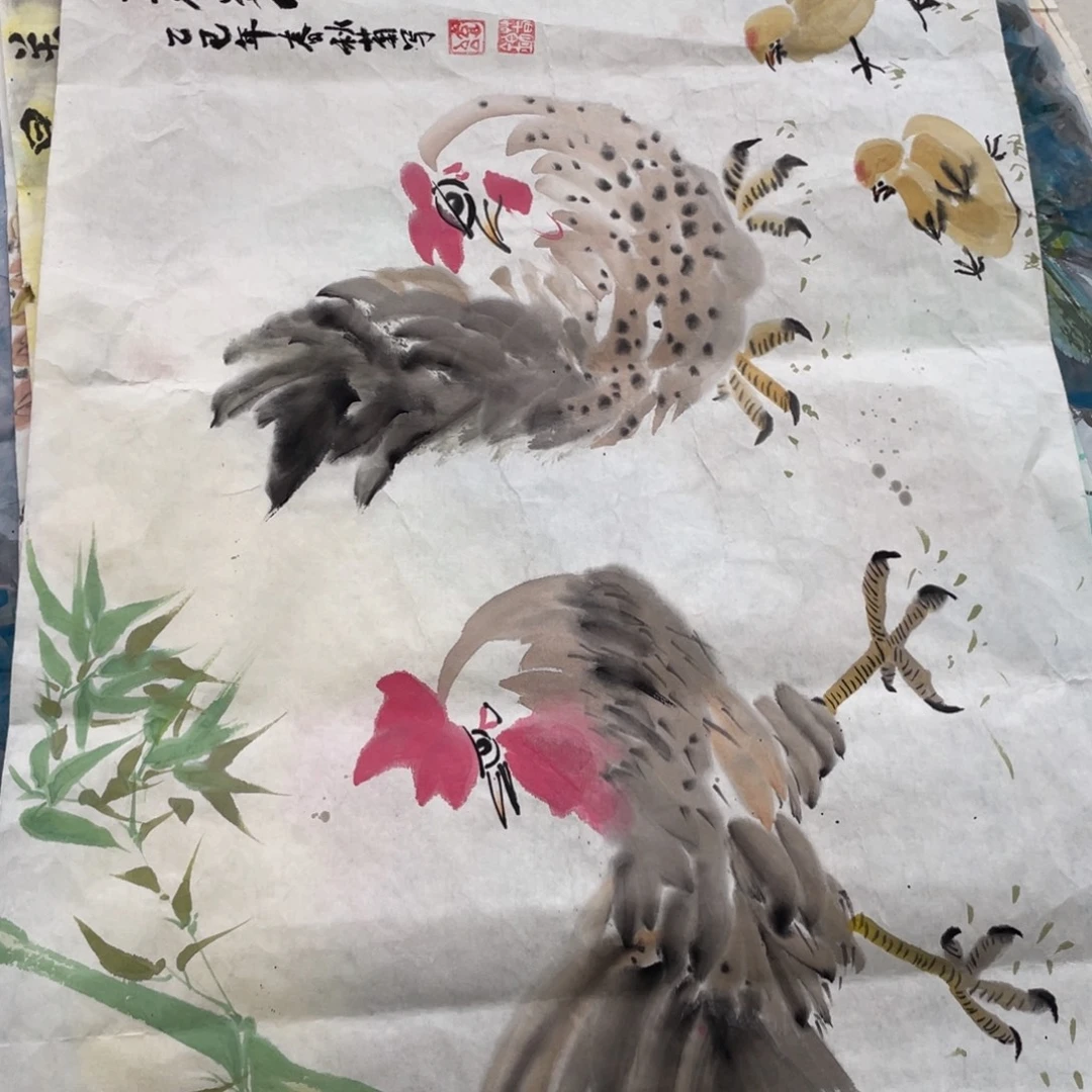 国画郭春锦老师绘画