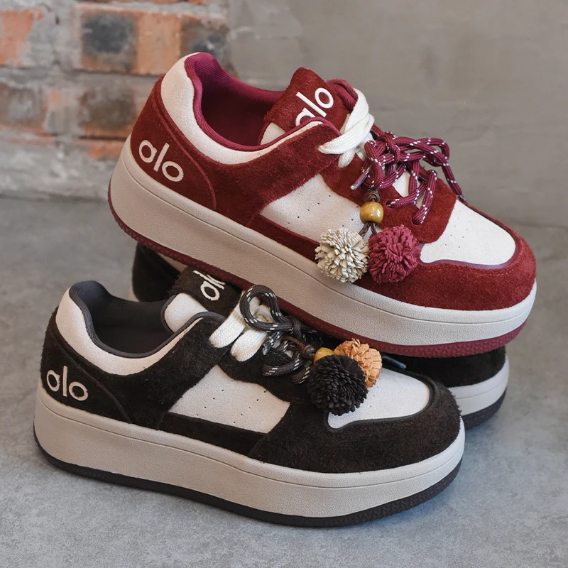 欧洲站女鞋超火爆款巨好看休闲板鞋女2025秋季新款舒适厚底德训鞋