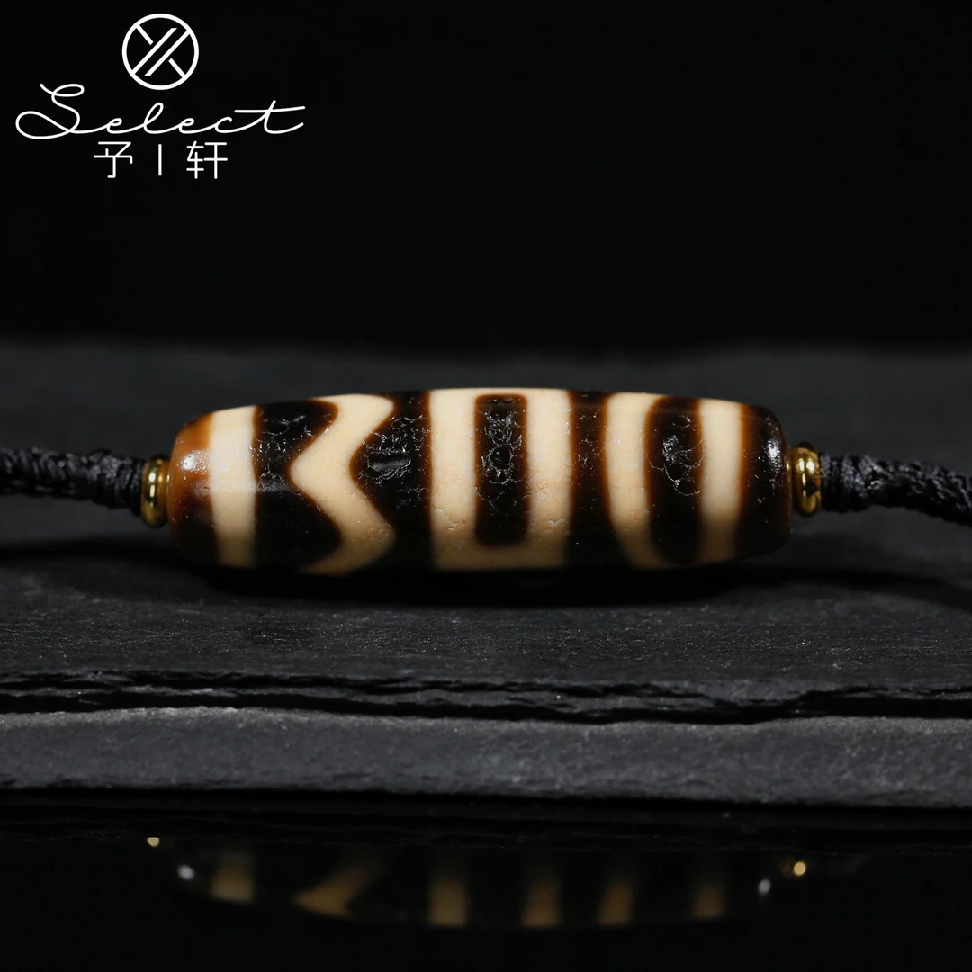 予轩出品；精品一代老台湾上肯手工牙黄新超息增怀40*12mm玛瑙吊坠