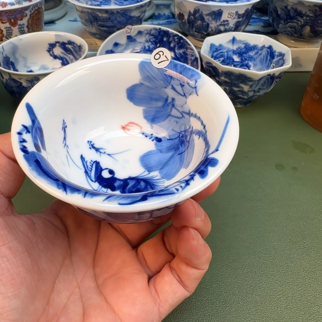 纯手工纯手绘茶具石头67