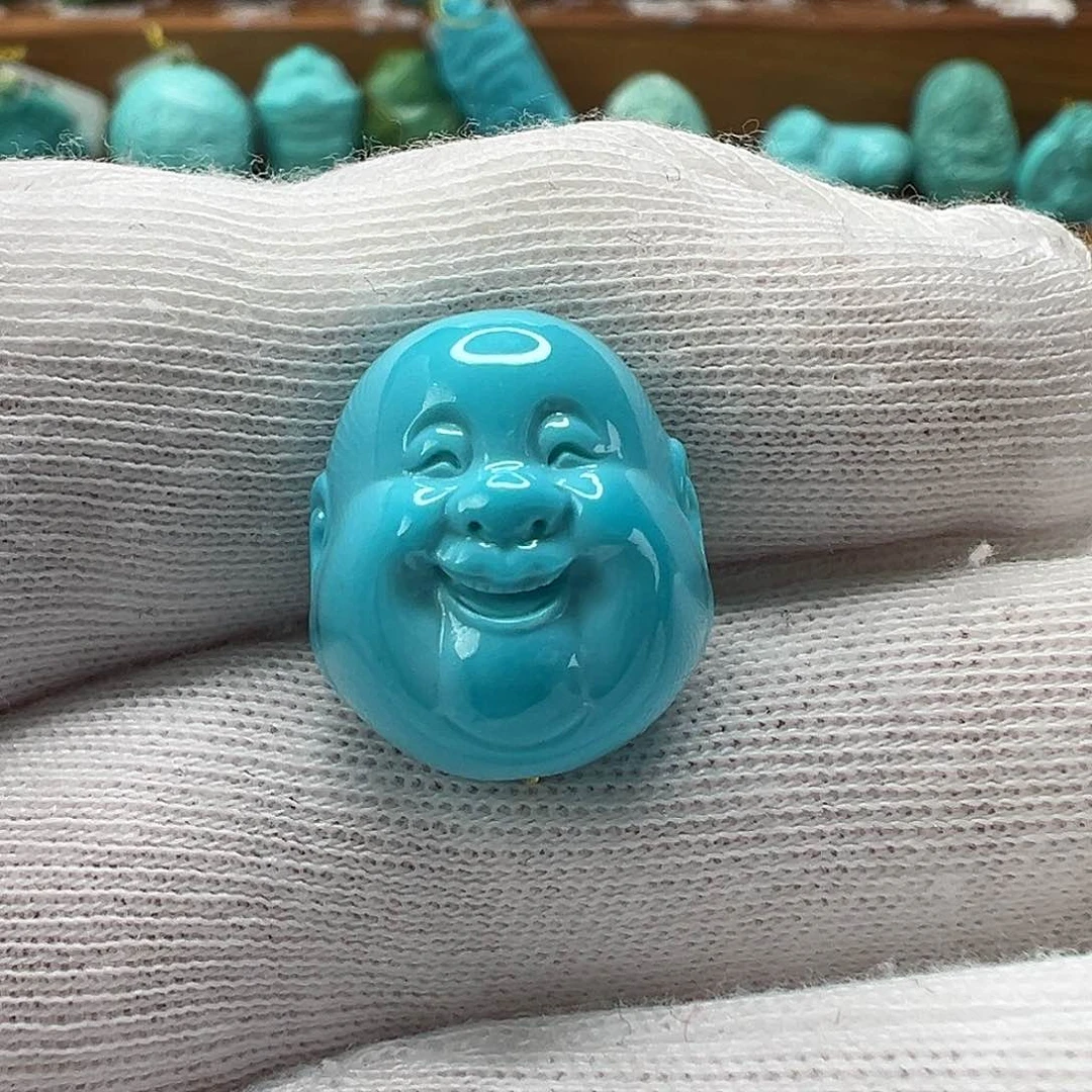 绿松石弥勒佛 未镶嵌