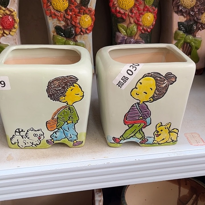 紫砂花盆粗陶材质多肉花盆