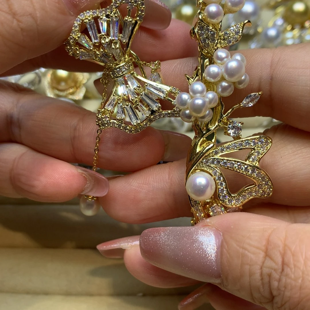 未镶嵌发饰淡水珍珠