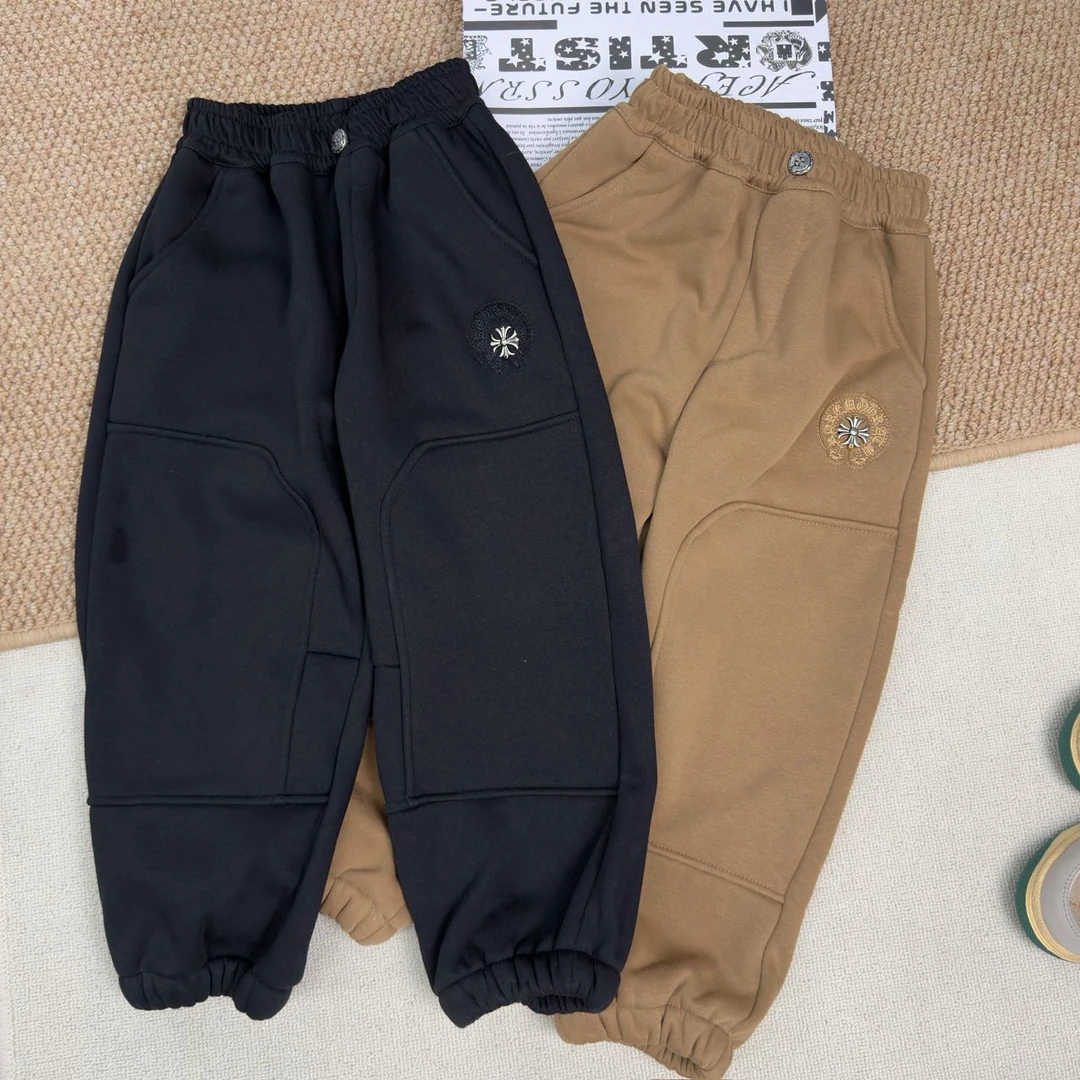 【冬季卫裤】经典休闲潮牌宽松限量一体绒男女儿童秋冬季长裤休闲裤