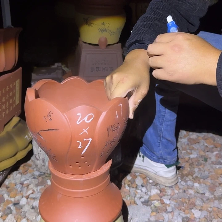 花盆紫砂紫砂花盆瑕疵