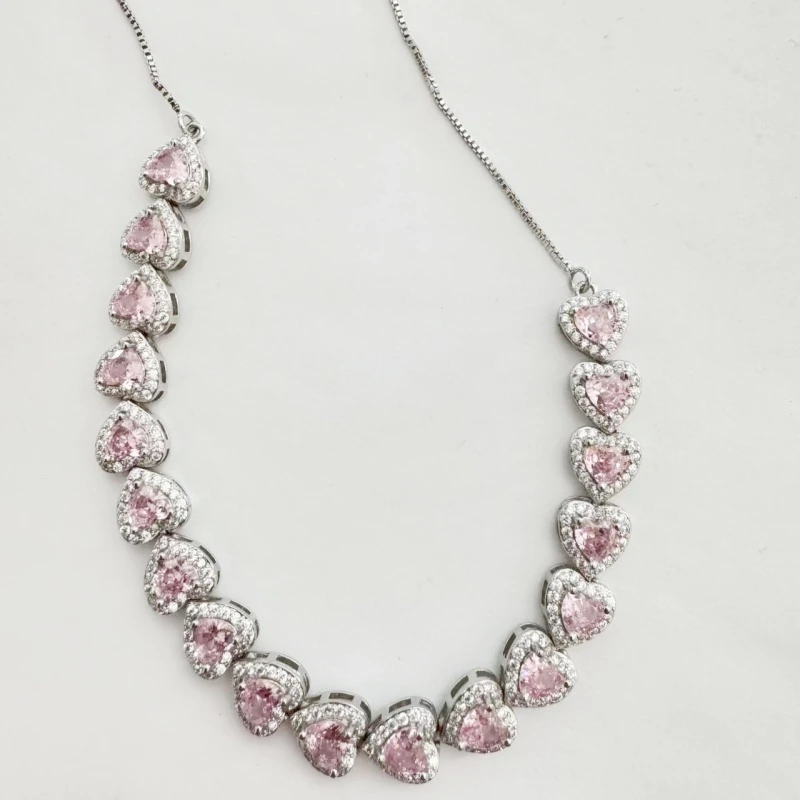 AS-269粉碧玺 锁骨链套链