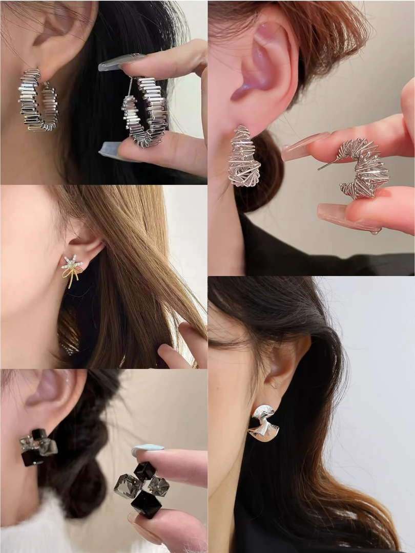 铜合金耳饰 小众耳饰（默认微瑕，两单飞）