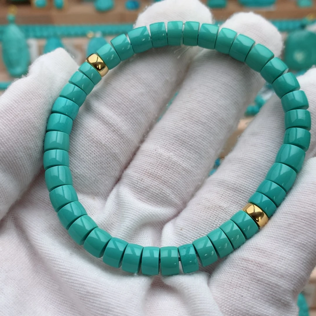 绿松石未镶嵌珠宝奇石6.5mm
