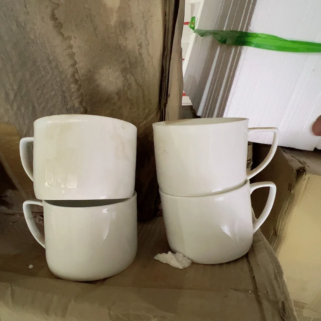 瓷景德镇高温陶瓷玉泥杯4个