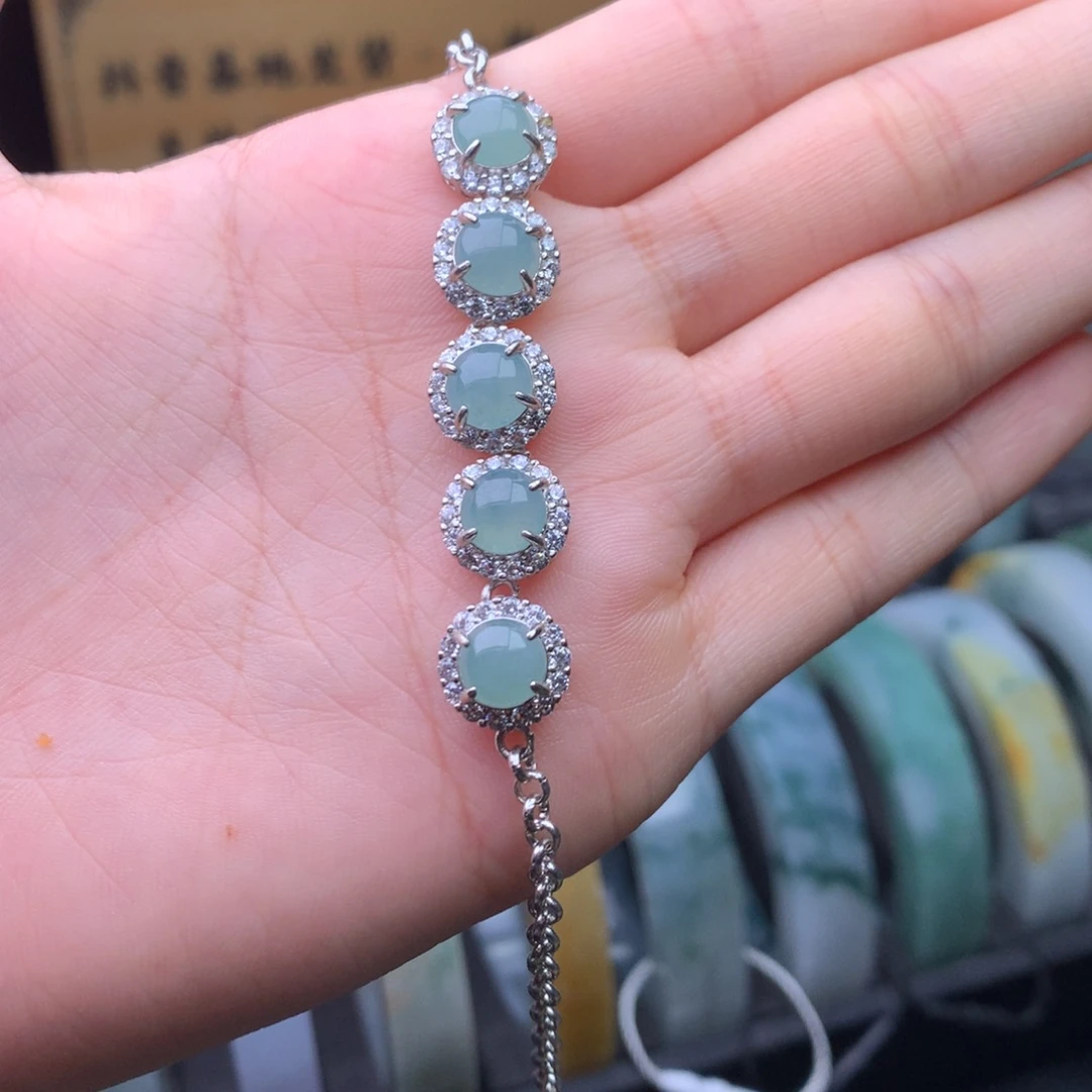 翡翠未镶嵌手链手链