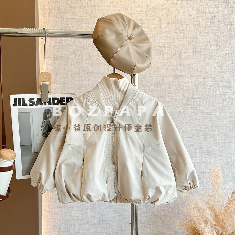 现货【爆米花】2025春秋季新款男宝儿童韩版夹克外套休闲洋气拉链衫