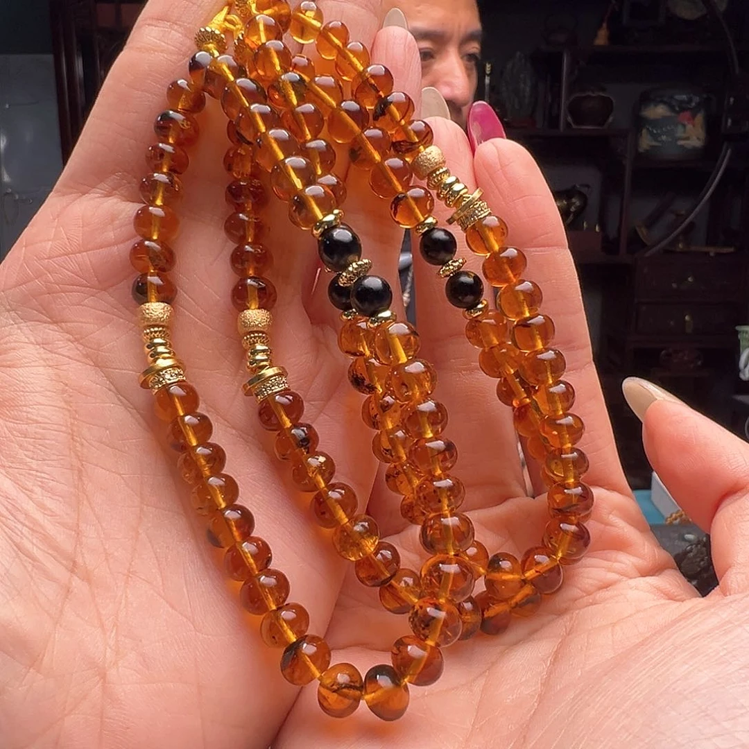 未镶嵌琥珀裸石抚顺琥珀30874七多样性发其一