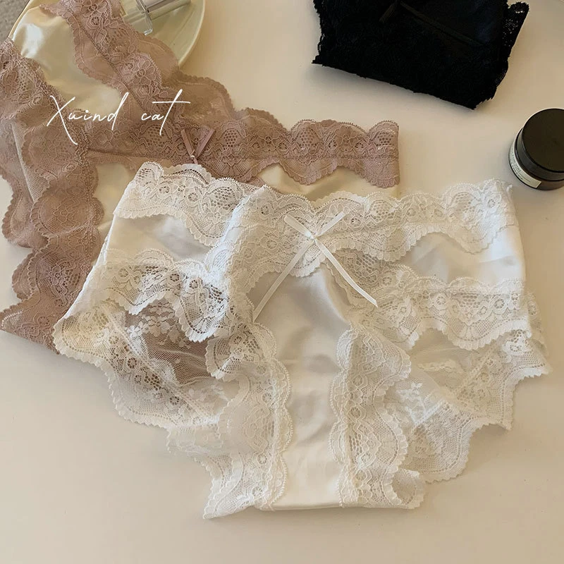 蕾丝透气新款女生性感禁欲纯欲风女士网纱三角内裤短裤性感内裤女