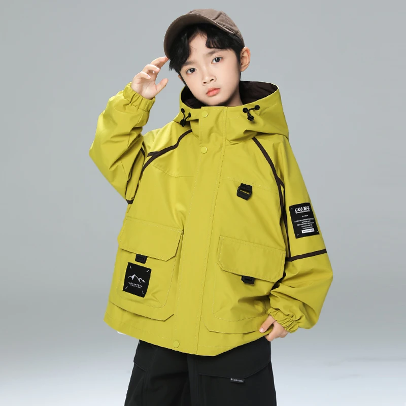 男童春秋款外套2025新款外套中大童痞帅潮A5014-1