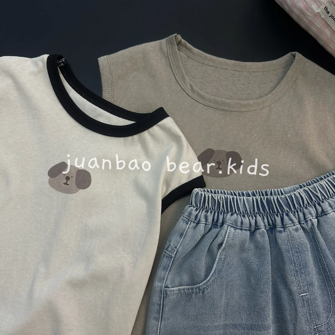 卡通小狗狗头像背心夏季透气百搭背心无袖品质童装透气舒适百搭