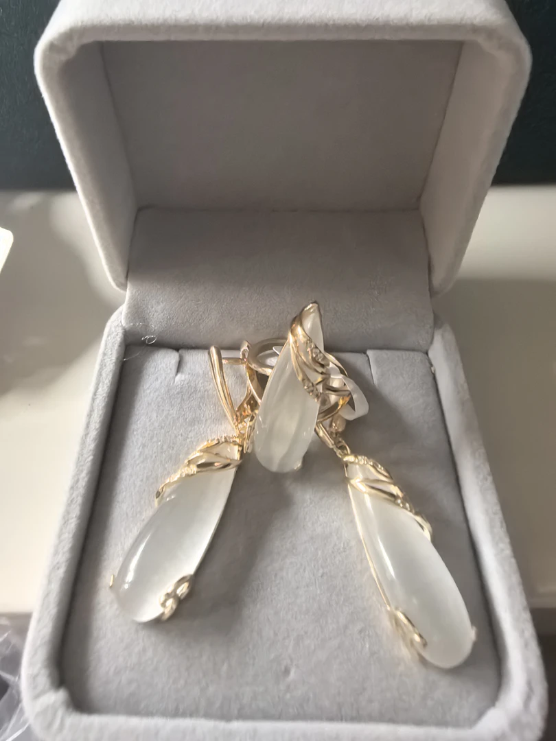 铜合金锆石胸针 镀俄罗斯紫金首饰套装