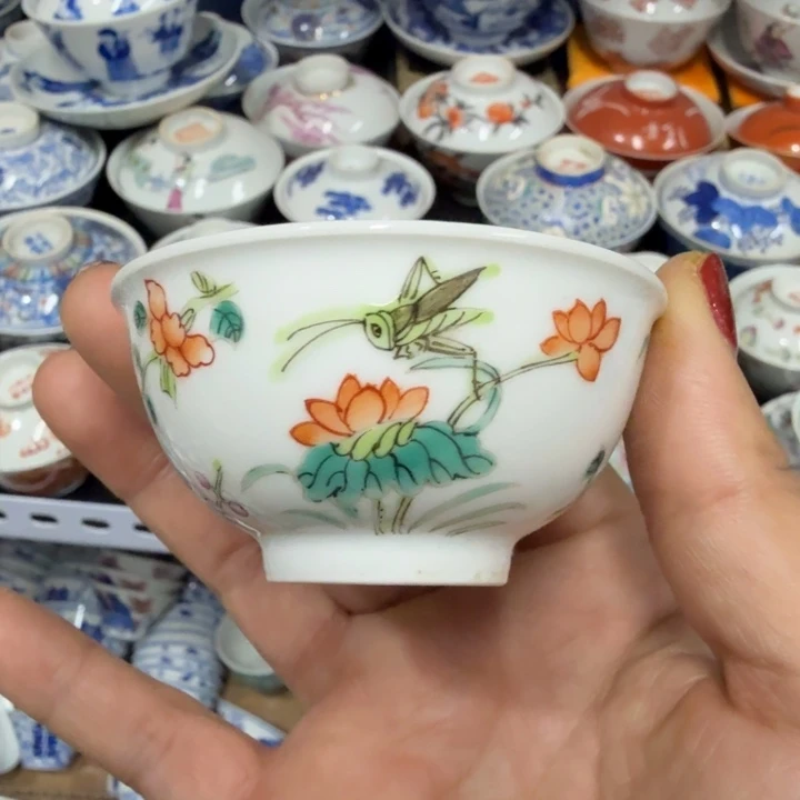 景德镇陶瓷杯子盖碗