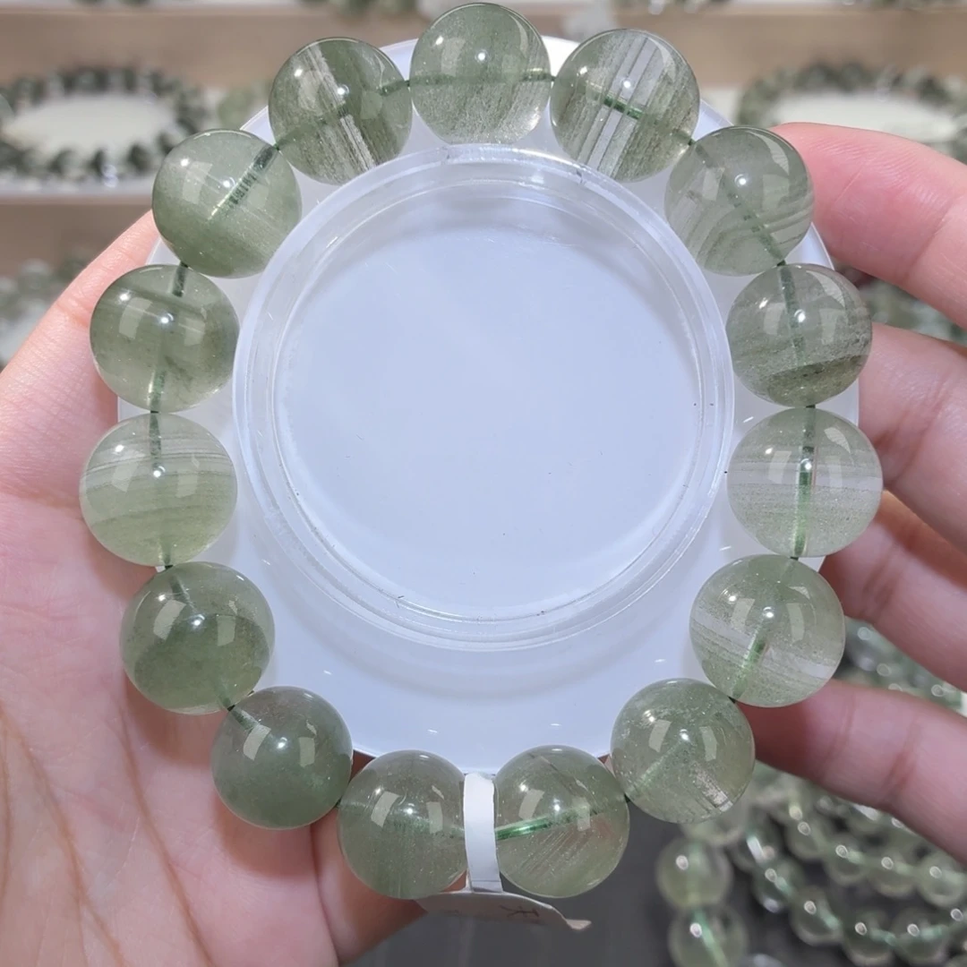 手链未镶嵌水晶2.绿幽灵14-15m